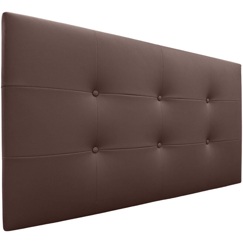 

Cabecero, Cabezales de Cama Capitoné para colgar. Cabezal tapizado ACUALINE (Polipiel Chocolate, 95x60cm (Camas 70/80/90)) - Chocolate - Dhome