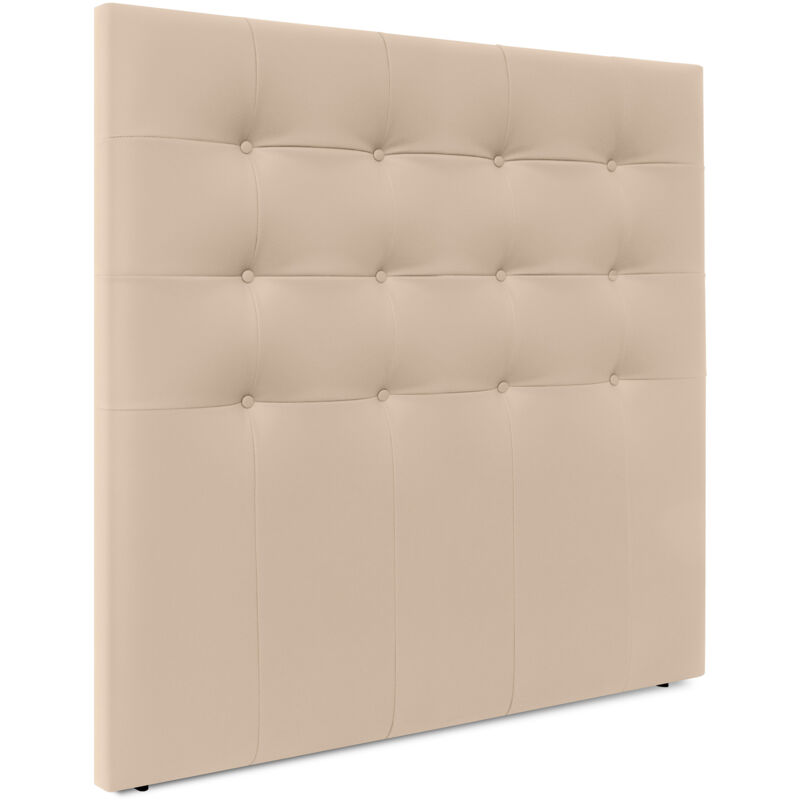 

Cabecero, Cabezales de Cama Capitoné hasta el Suelo. Cabezal tapizado ACUALINE (Polipiel Beige, 160cm (Camas 150/160)) - Beige - Dhome