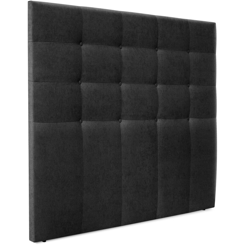 

Cabecero, Cabezales de Cama Capitoné hasta el Suelo. Cabezal tapizado ACUALINE (Tela Negro, 145cm (Camas 120/135/140)) - Negro - Dhome