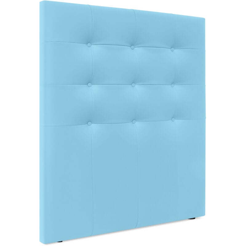 

Cabecero, Cabezales de Cama Capitoné hasta el Suelo. Cabezal tapizado ACUALINE (Polipiel Celeste, 110cm (Camas 80/90/105)) - Celeste - Dhome