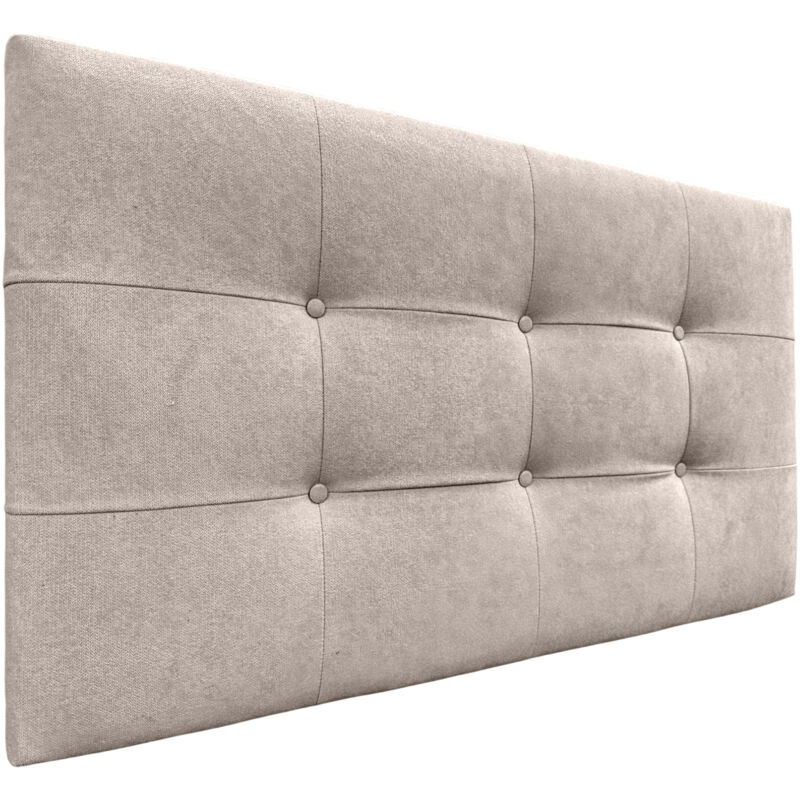 

Cabecero, Cabezales de Cama Capitoné para colgar. Cabezal tapizado ACUALINE (Tela Beige, 95x60cm (Camas 70/80/90)) - Beige - Dhome