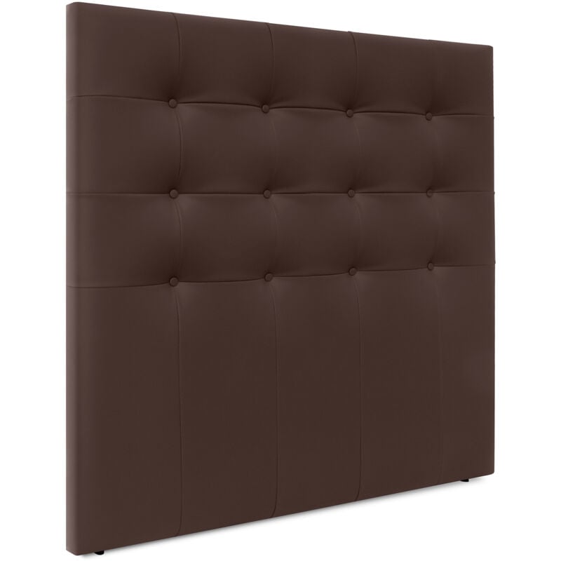 

Cabecero, Cabezales de Cama Capitoné hasta el Suelo. Cabezal tapizado ACUALINE (Polipiel Chocolate, 160cm (Camas 150/160)) - Chocolate - Dhome