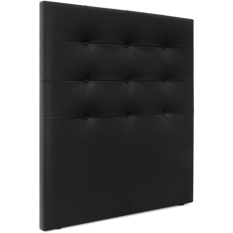

Cabecero, Cabezales de Cama Capitoné hasta el Suelo. Cabezal tapizado ACUALINE (Polipiel Negro, 95cm (Camas 70/80/90)) - Negro - Dhome