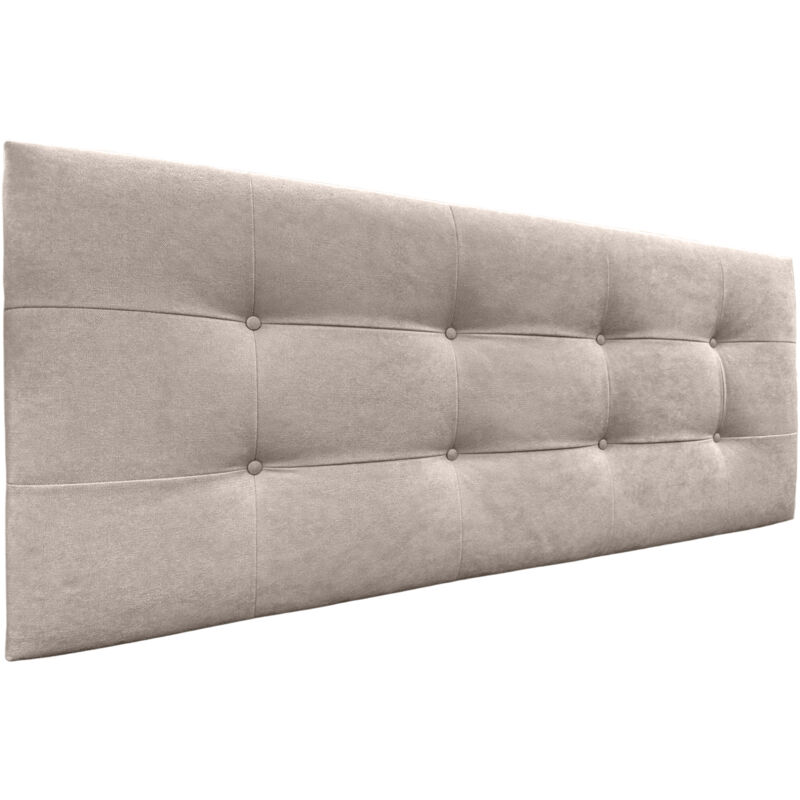 

Cabecero, Cabezales de Cama Capitoné para colgar. Cabezal tapizado ACUALINE (Tela Beige, 145x60cm (Camas 120/135/140)) - Beige - Dhome