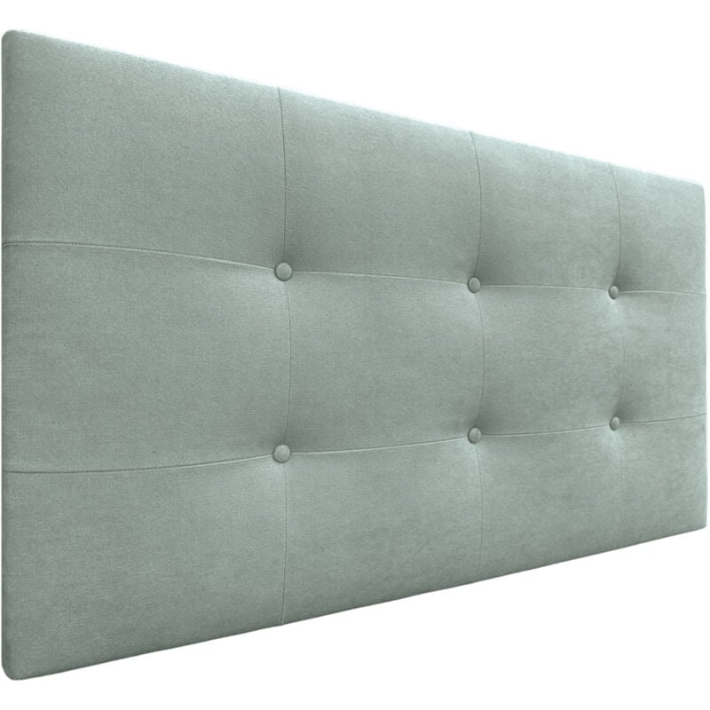 

Cabecero, Cabezales de Cama Capitoné para colgar. Cabezal tapizado ACUALINE (Tela Verde Agua, 95x60cm (Camas 70/80/90)) - Verde Agua - Dhome