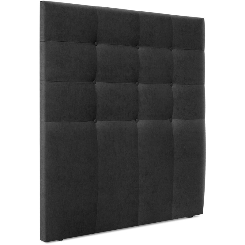 

DHOME Cabecero, Cabezales de Cama Capitoné hasta el Suelo. Cabezal tapizado ACUALINE (Tela Negro, 95cm (Camas 70/80/90)) - Negro