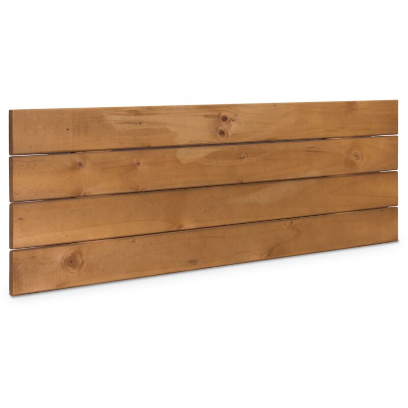 

DHOME Cabecero de Madera Maciza de Pino para Pared Estilo Palet Cabezal Dormitorio Cama Palets Herrajes incluidos (110x37 Palet 4, Haya Rústico)