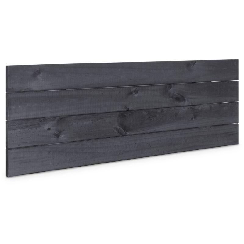 

Cabecero de Madera Maciza de Pino para Pared Estilo Palet Cabezal Dormitorio Cama Palets Herrajes incluidos (110x37 Palet 4, Ceniza Rústico) - Ceniza