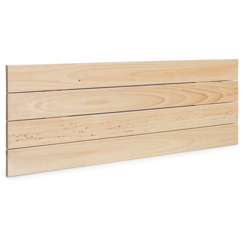 

Cabecero de Madera Maciza de Pino para Pared Estilo Palet Cabezal Dormitorio Cama Palets Herrajes incluidos (95x37 Palet 4, Crudo) - Crudo - Dhome
