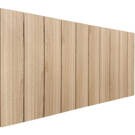 DHOME Palet Vertical Cama Palets Herrajes incluidos (110cm, Madera natural)