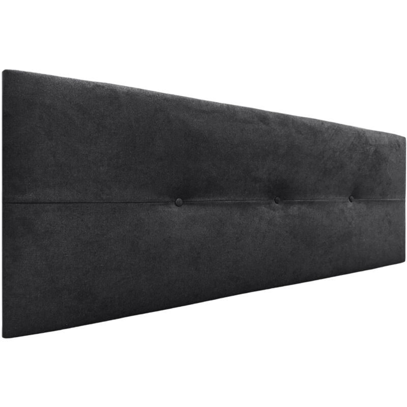 

Cabecero de Polipiel o Tela AQUALINE Pro Cabeceros Cabezal tapizado Cama (Tela Negro, 145cm (Camas 120/135/140)) - Negro - Dhome