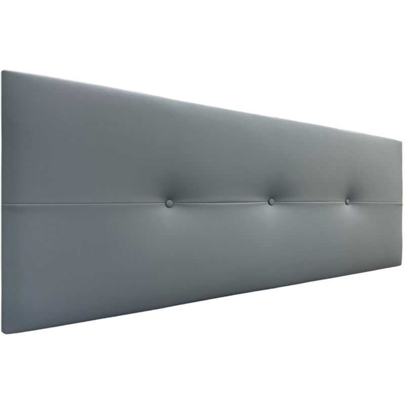 

DHOME Cabecero de Polipiel o Tela AQUALINE Pro Cabeceros Cabezal tapizado Cama (Polipiel Gris Ceniza, 160cm (Camas 150/160)) - Gris Ceniza