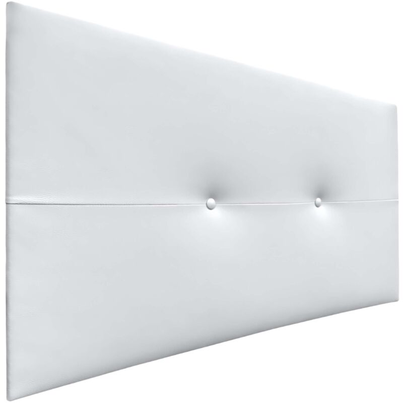 

Cabecero de Polipiel o Tela AQUALINE Pro Cabeceros Cabezal tapizado Cama (Polipiel Blanco, 110cm (Camas 80/90/105)) - Blanco - Dhome