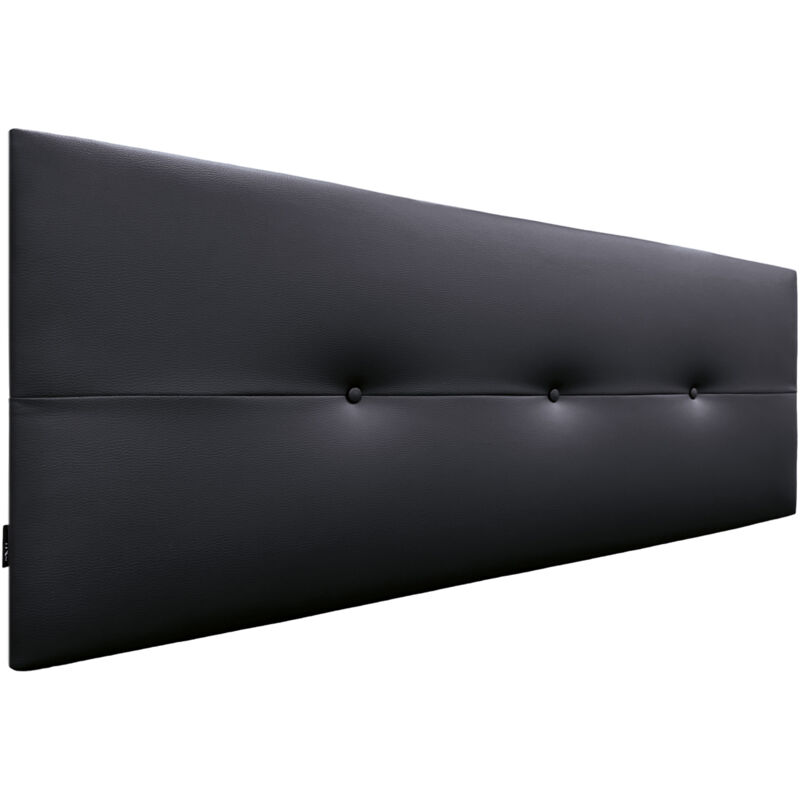 

DHOME Cabecero de Polipiel o Tela AQUALINE Pro Cabeceros Cabezal tapizado Cama (Polipiel Negro, 160cm (Camas 150/160)) - Negro