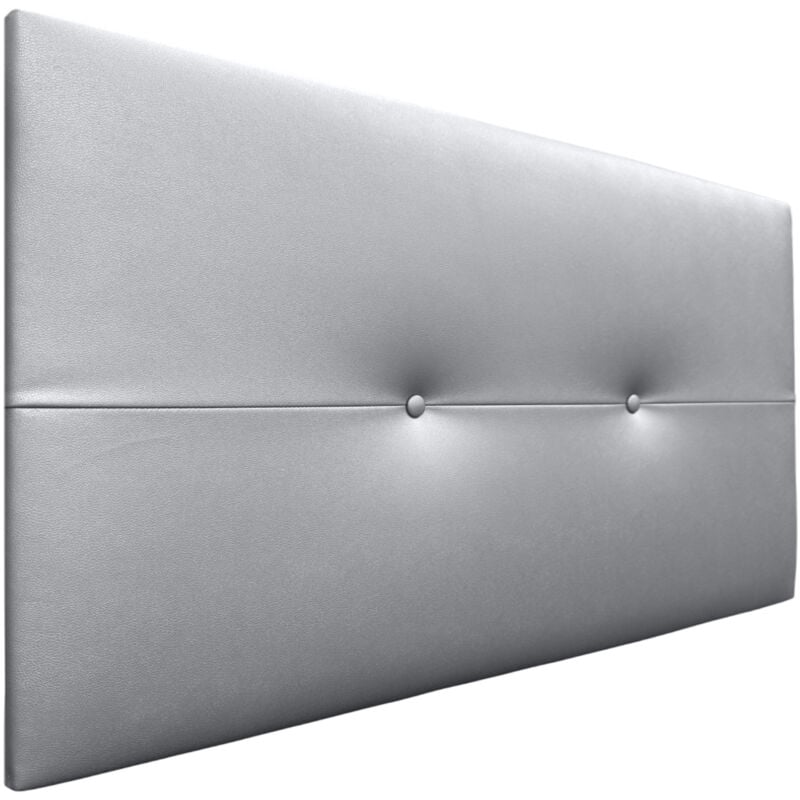 

Cabecero de Polipiel o Tela AQUALINE Pro Cabeceros Cabezal tapizado Cama (Polipiel Plata, 95cm (Camas 70/80/90)) - Plata - Dhome