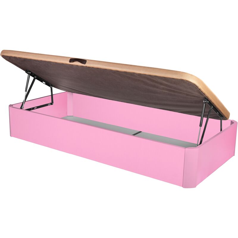 

Canape Abatible Tapizado 3D con Apertura Lateral 4 válvulas Esquinas canapé Madera (105x180 Rosa, 22mm) - Rosa - Dhome