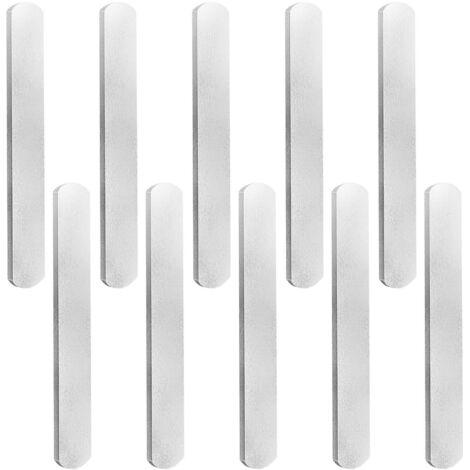 Dhouse 12PCS Steel Plates for Weighted Vest Rustproof Strength Training Weight Long Steel Plate Weight-bearing Invisible Round Head for Running Jogging Fitness Workout