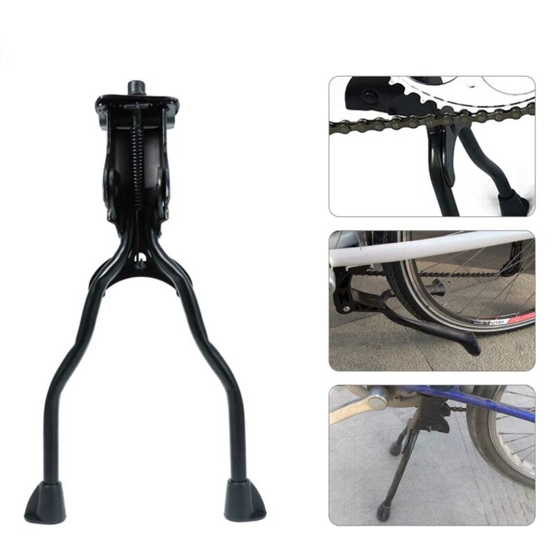 Dhouse Double Leg Bicycle Kickstand MTB Bike Holder Parking Rack Kick Centre Stand for 26 Inches or Above