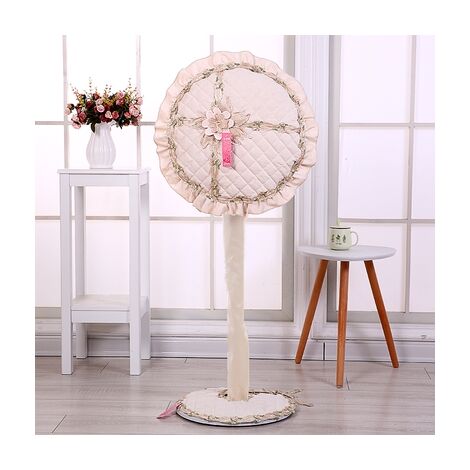 Dia45-50cm boden stehen elektrischen ventilator abdeckung set dekorative spitze staubdicht abdeckung für elektrische fan wohnkultur,C 3