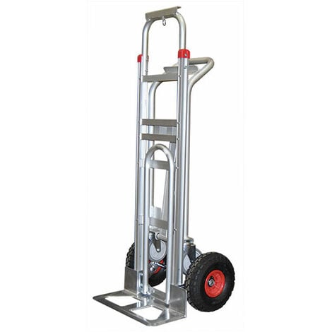 Diable chariot 3 positions aluminium - Charge max 250kg / 350kg