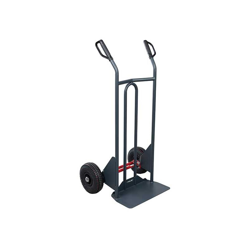 Diable-manutention - Diable basculement assisté - Roues pneumatiques - Charge max 350kg - 810300121