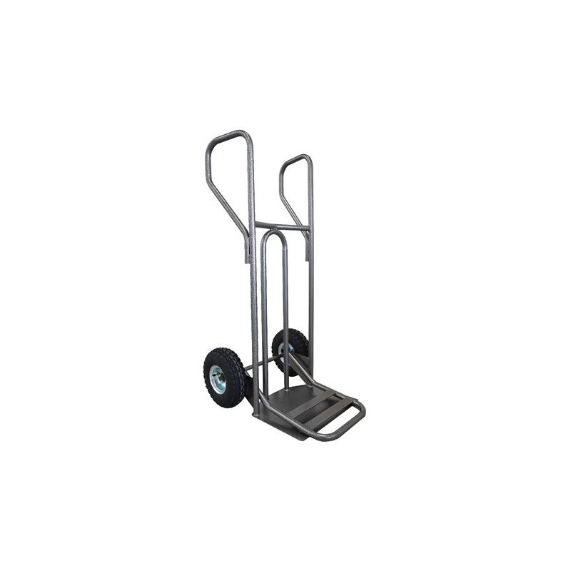 Diable Stockman DVPF1-BR-RG en acier bavette rabattable roues premium gonflable avec corps en pp haute densité
