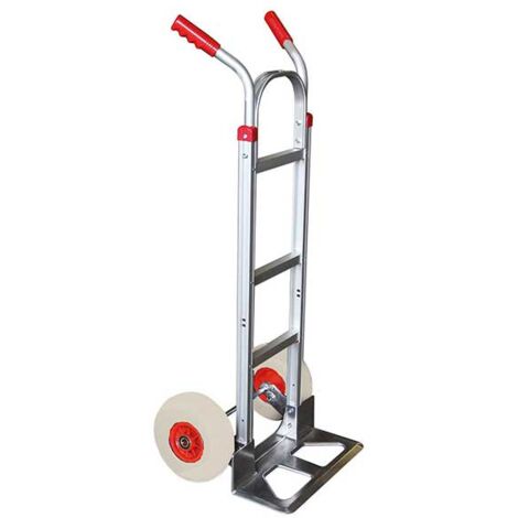 Diable aluminium 250kg - Dossier plat et roues increvables - ST250N/RINC