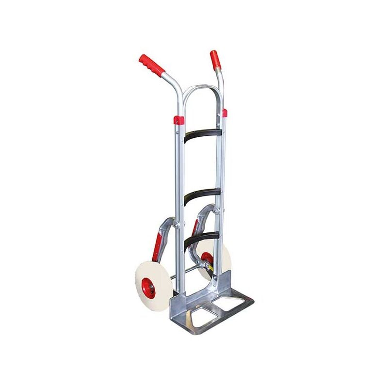 Diable-manutention - Diable aluminium 250kg - Dossier incurvé et roues increvables - ST250S/RINC