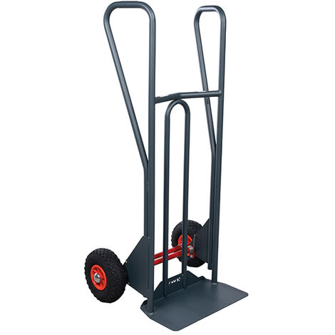 Diable basculement assisté - Roues pneumatiques - Charge max 350kg - 810310121