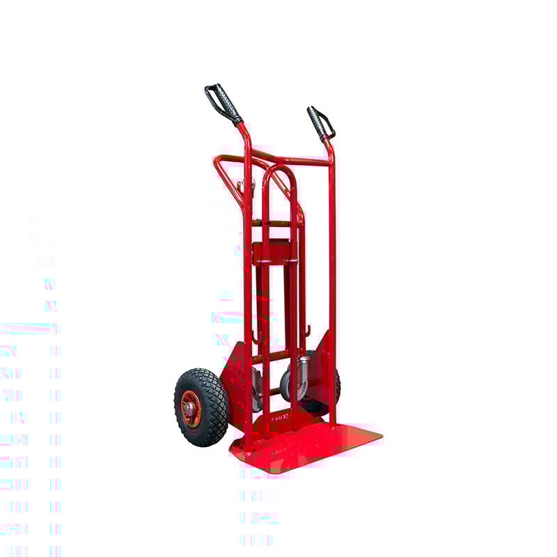 Diable 3 positions acier - Charge max 250kg / 350kg - Roues gonflables - 810006146
