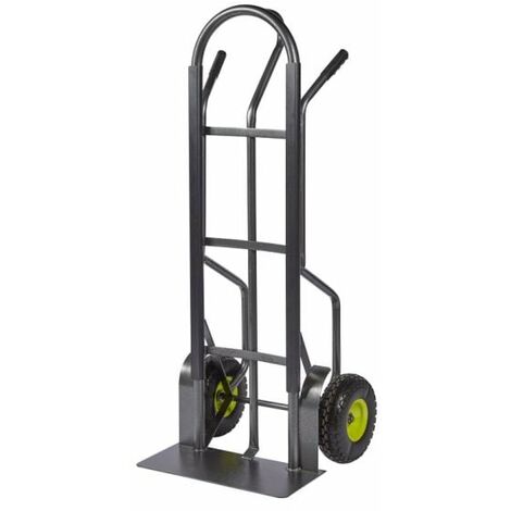 Diable de manutention 300kg – Châssis acier – Roues increvables 25cm – Dimensions 1315 x 550 x 495mm – Poids 15,3kg – Feroce