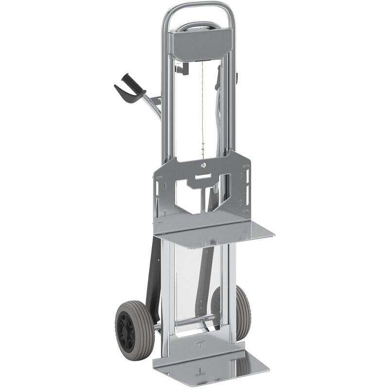 Diable en aluminium, force 350 kg, avec plate-forme - Matador