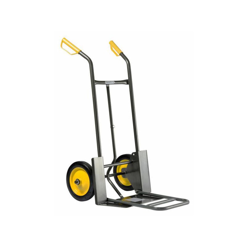 Diable pelle pliante et fixe charge 200kg - Roues pleines - 924P