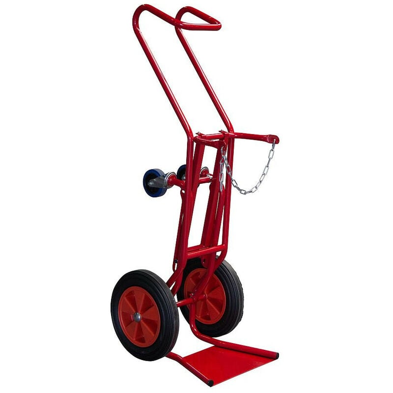 Fimm - Diable porte bouteille charge 250 kg avec béquille escamotable Diam roues PN 400 mm