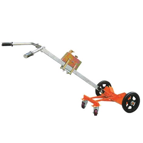 Diable porte-fût à prise automatique - fûts métalliques ou plastiques à rebord - Cap. 450kg - DE450C