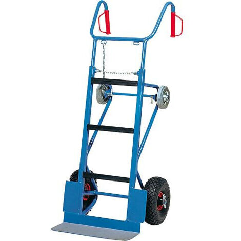 Diable pour appareils 11050 Fetra Capacité 400kg, pour escalier avec tablier et sangle