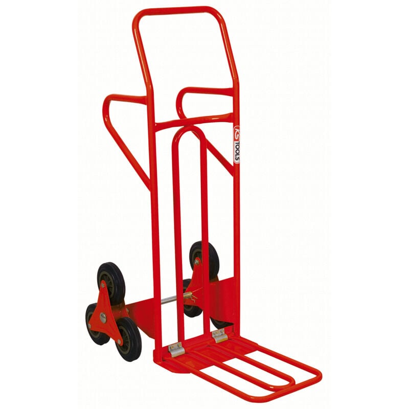 Kstools - Diable spécial escalier avec bavette repliable - 250 kg