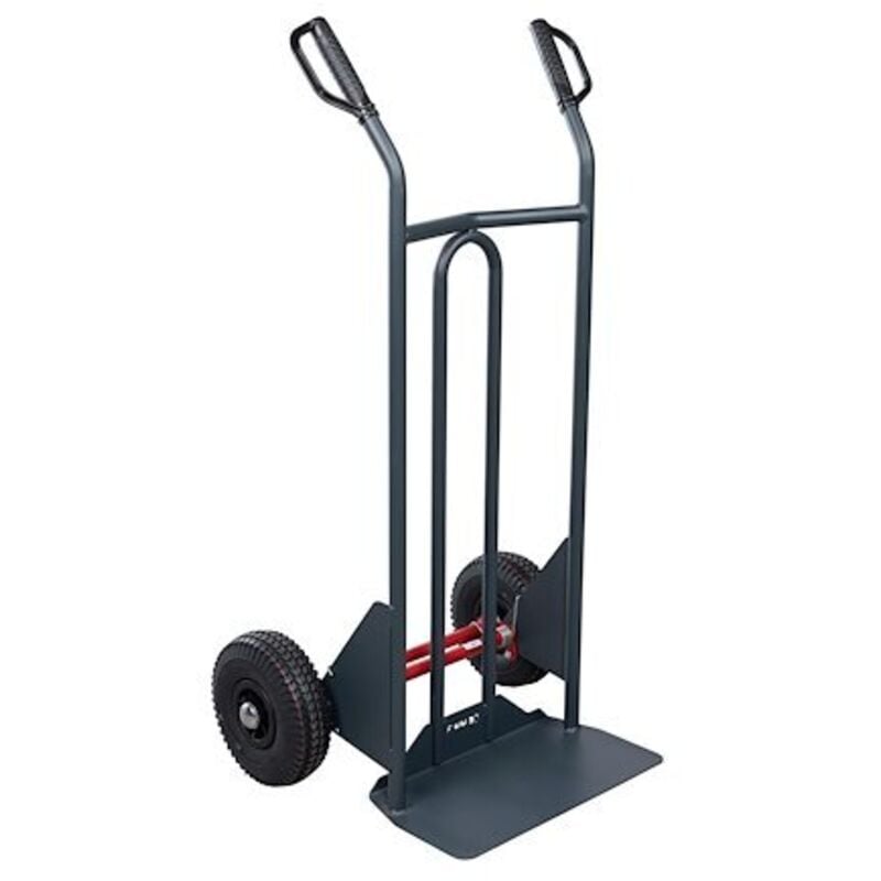 Diable acier tout-terrain roues pneus - Charge 350 kg
