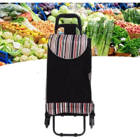 Diable Transportable Léger en Acier Inoxydable avec Sac pour Marché Voyage Bureau