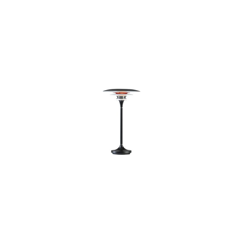 Belid - Diablo Lampe de table moderne DaVinci 20 cm noir plat, rouge brillant, interrupteur sur cordon 1x G9