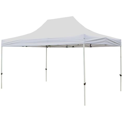 DIADEMA - gazebo pieghevole e richiudibile completo di sacca protettiva in acciaio 3 x 4,5 m
