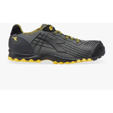 Diadora – Chaussure de sécurité basse S1P HRO SRC taille 44 – Tige en polyester avec surinjection TPU – Embout aluminium 200J – Semelle caoutchouc nitrile