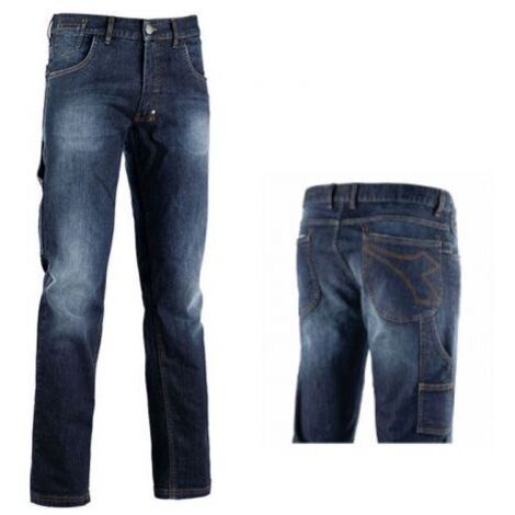 Diadora PANT STONE pantaloni da lavoro in denim taglia XL blu sbiadito