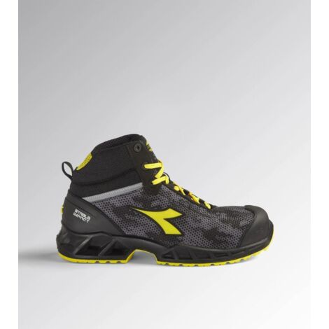 Diadora Shark Stable Impact Mid S3 SRC ESD Sicherheitsschuhe - 35 EU - Negro /Gris