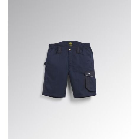 Diadora Utility Bermuda Da Lavoro Poly Comfort, Resistenza e Praticità Sul Posto Di Lavoro L - Blu