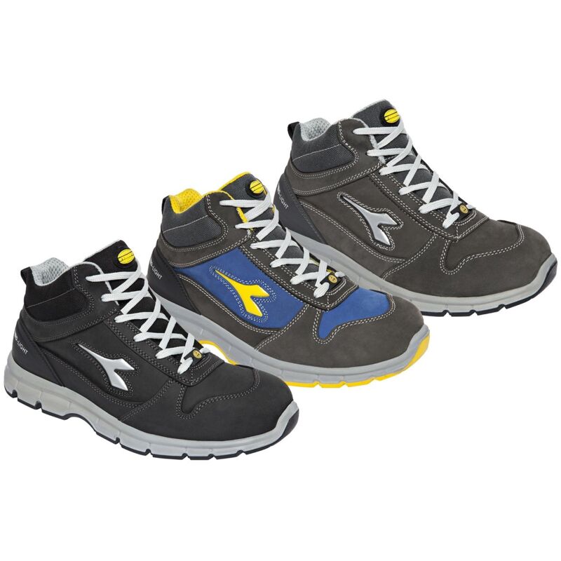 Scarpe antinfortunistiche Diadora Run ll High S3 esd src - 42 - Grigio/Blu