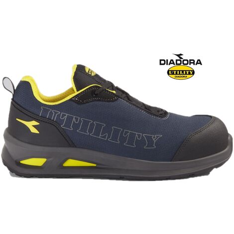 Scarpe Antinfortunistiche Diadora Utility GLOVE MDS TEXT LOW S1P HRO SRC  MARRONE/GIALLO - System Shop