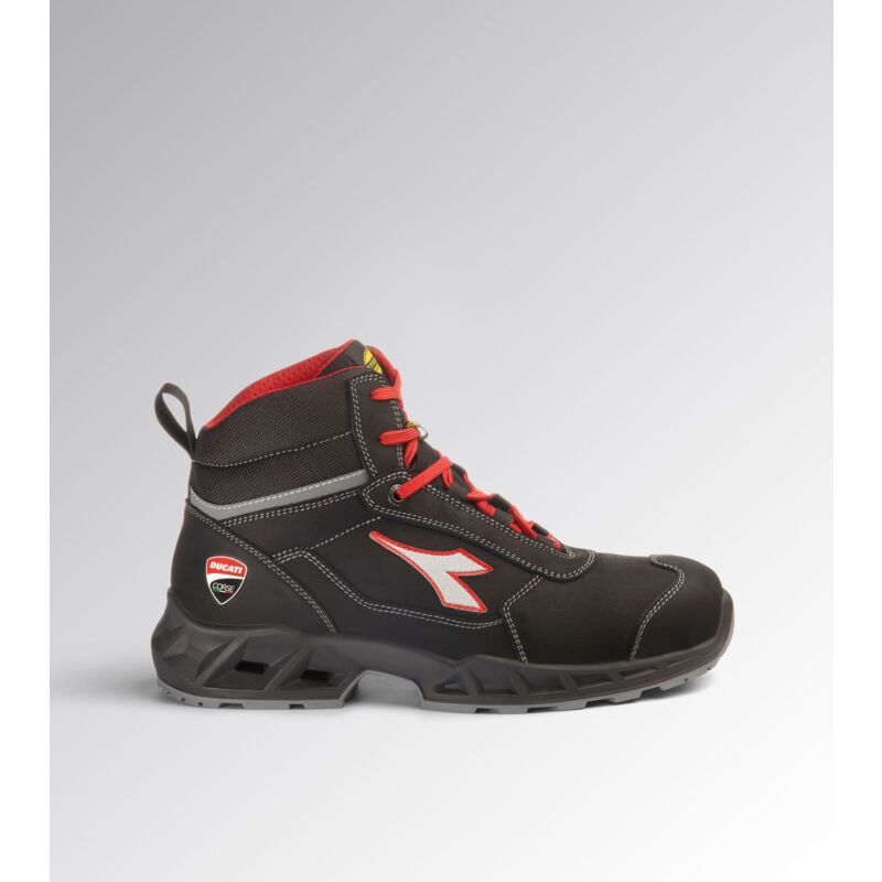 Chaussures de sécurité hautes DUCATI SHARK ENGINE S3S FO SR SC ESD - Noir/Rouge 48