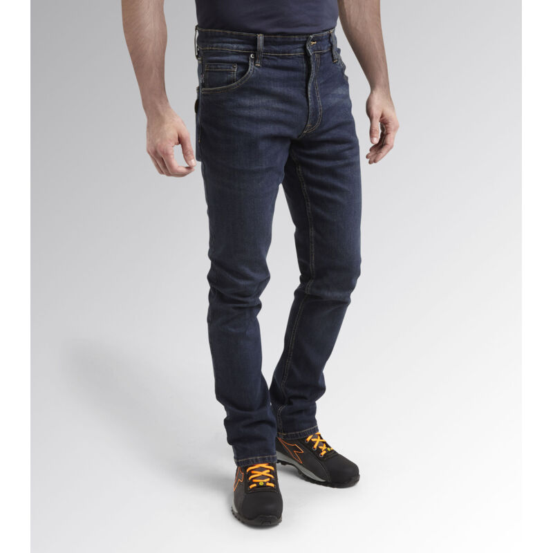 Diadora - Jean de travail multipoches stretch pant stone 5PKT Bleu 48