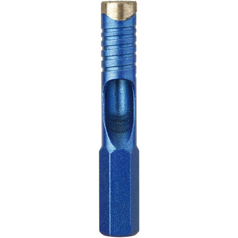 Diager – Foret diamant 8mm pour marbre et céramique – Longueur utile 20mm – Emmanchement hexagonal 6 pans – Coupe nette et précise - 426D08